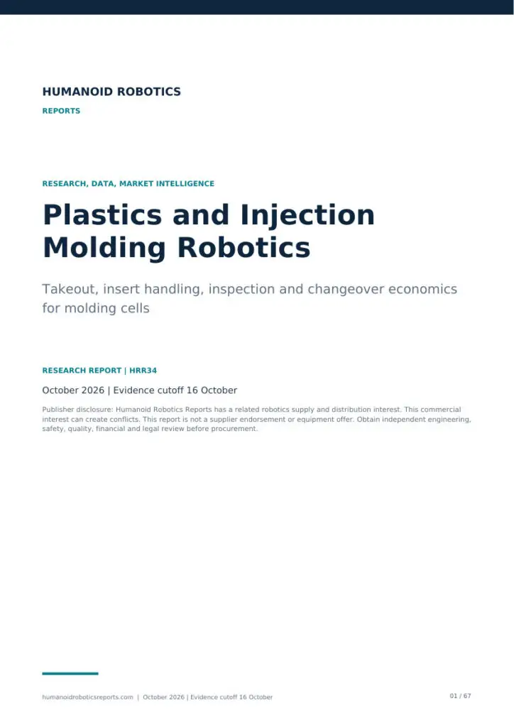 Cover of Plastics and Injection Molding Robotics, edition 2026.10