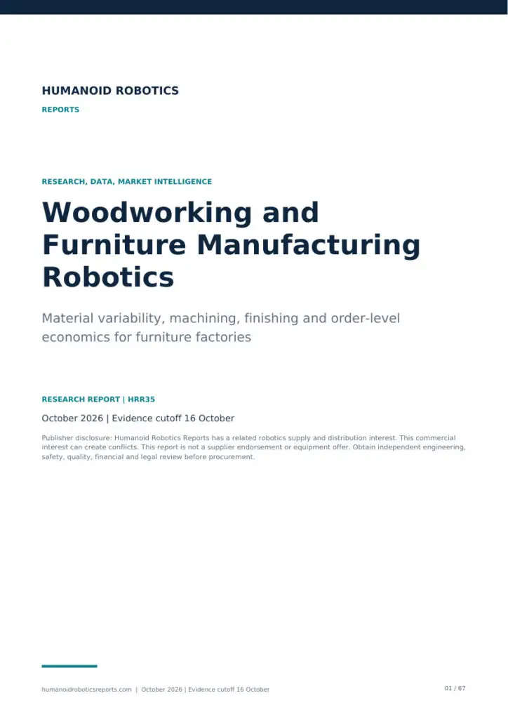 Cover of Woodworking and Furniture Manufacturing Robotics, edition 2026.10