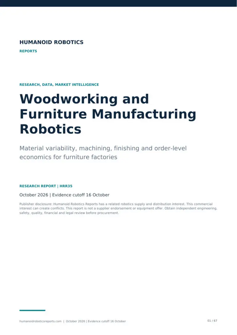 Cover of Woodworking and Furniture Manufacturing Robotics, edition 2026.10