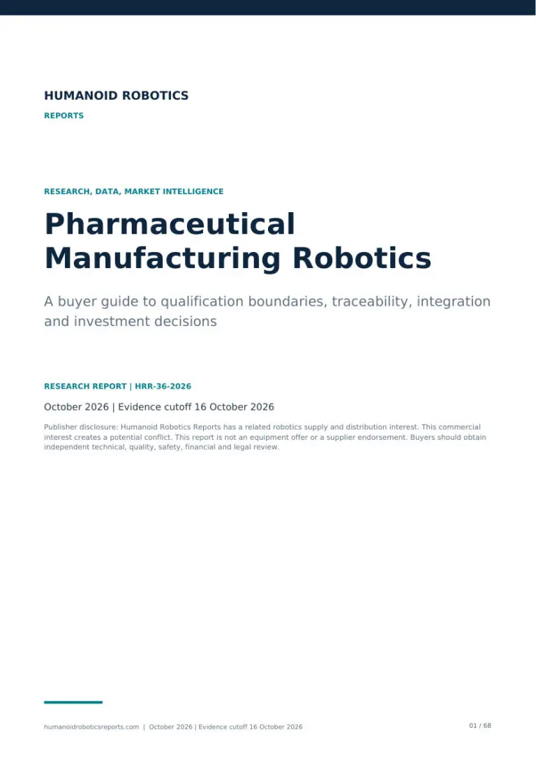 Cover of Pharmaceutical Manufacturing Robotics, edition 2026.10.