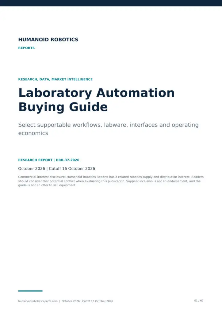 Cover of Laboratory Automation Buying Guide, edition 2026.10.
