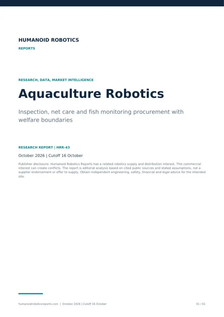 Actual cover of Aquaculture Robotics, edition 2026.10.