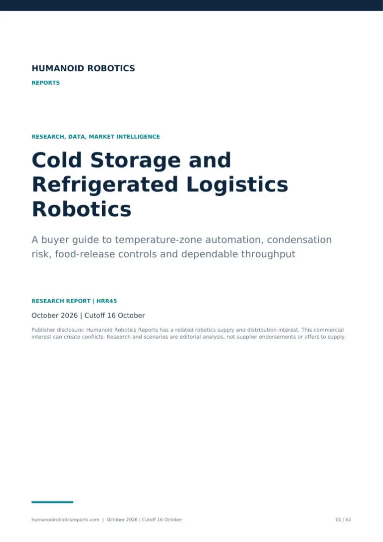 Actual cover of Cold Storage and Refrigerated Logistics Robotics, edition 2026.10.
