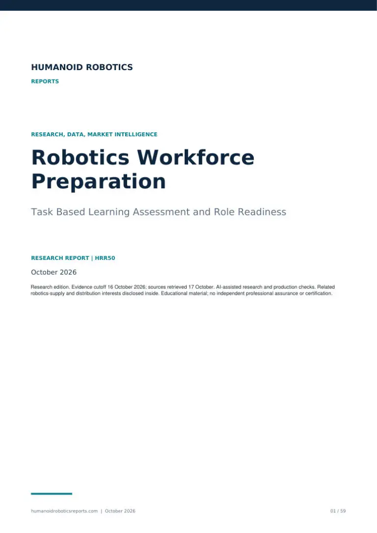 Cover of Robotics Workforce Preparation: Task Based Learning Assessment and Role Readiness, edition 2026.10.